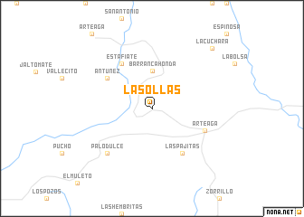 map of Las Ollas
