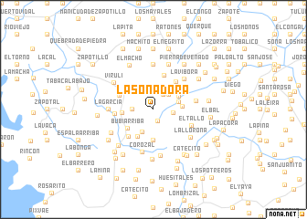map of La Sonadora