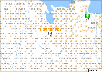 map of La Soudray