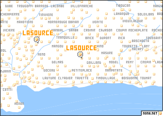 map of La Source