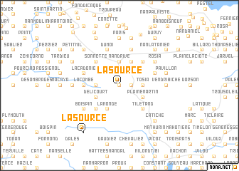 map of La Source