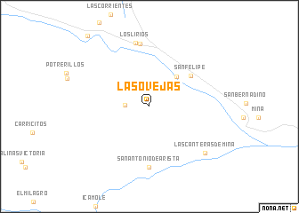 map of Las Ovejas