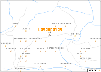 map of Las Pacayas