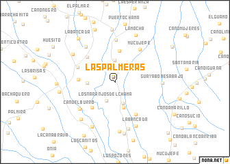 map of Las Palmeras