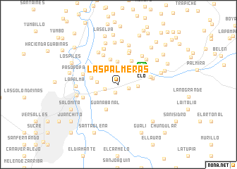 map of Las Palmeras