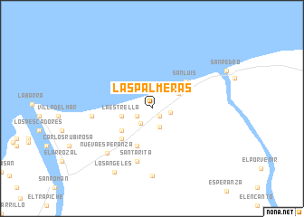 map of Las Palmeras