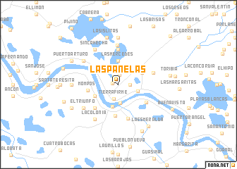 map of Las Panelas