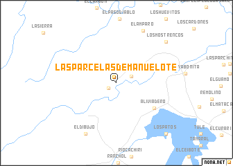 map of Las Parcelas de Manuelote