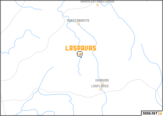 map of Las Pavas