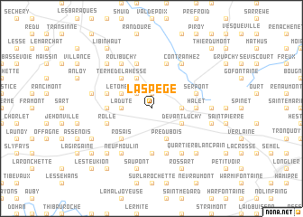 map of La Spège