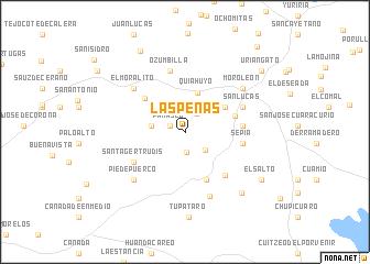map of Las Peñas