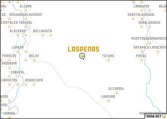 map of Las Peñas