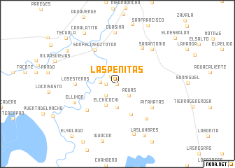 map of Las Peñitas