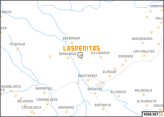 map of Las Peñitas