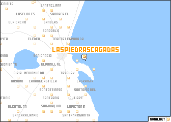 map of Las Piedras Cagadas