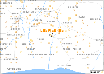 map of Las Piedras