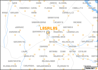 map of Las Pilas