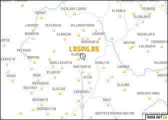 map of Las Pilas