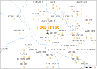 map of Las Piletas