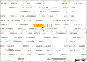 map of Las Pilitas