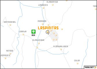 map of Las Piñitas