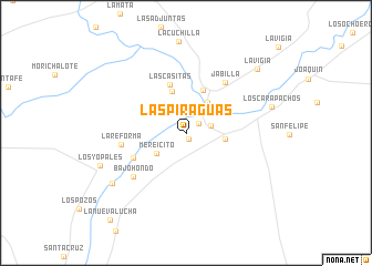 map of Las Piraguas