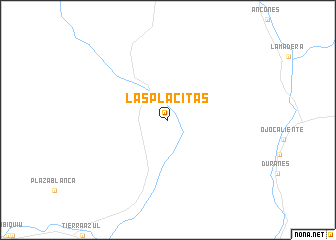 map of Las Placitas
