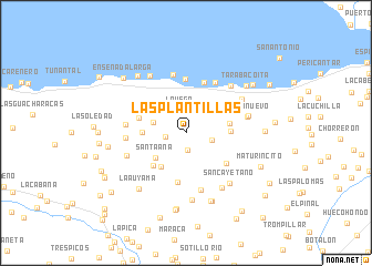 map of Las Plantillas