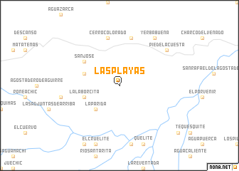 map of Las Playas