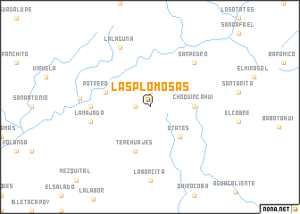 map of Las Plomosas