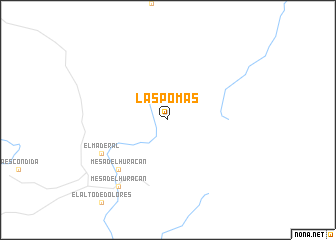 map of Las Pomas