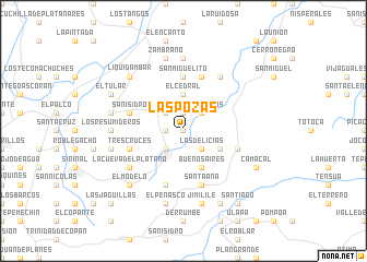 map of Las Pozas