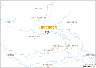 map of Las Rosas