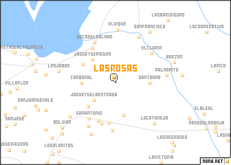 map of Las Rosas