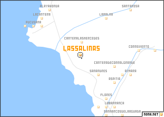 map of Las Salinas