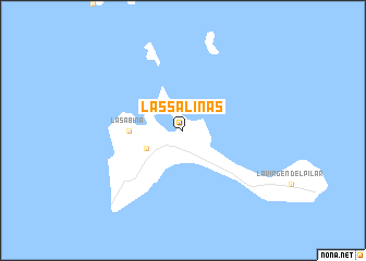 map of Las Salinas