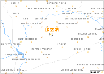map of Lassay