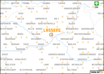 map of Lasserg