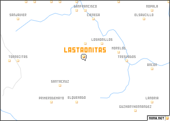 map of Las Taonitas