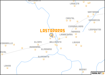 map of Las Taparas