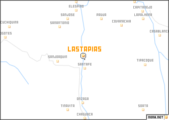 map of Las Tapias