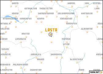 map of Lásta