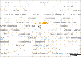 map of Las Tejas