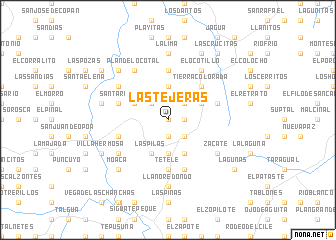 map of Las Tejeras