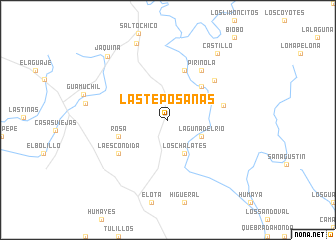 map of Las Teposanas