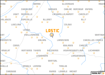 map of Lastic