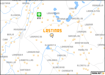 map of Las Tinas