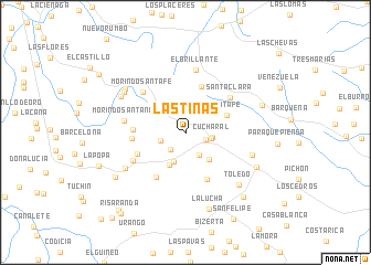 map of Las Tinas