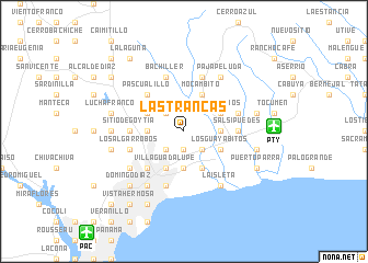 map of Las Trancas