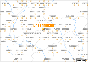 map of Las Trancas